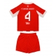 Bayern Munich Jonathan Tah #4 Domaci Dres za djecu 2025-26 Kratak Rukav (+ Kratke hlače) Bayern Munich Jonathan Tah #4 Domaci Dres za djecu 2025-26 Kratak Rukav (+ Kratke hlače)